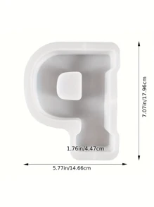7inch Large Letter Mold For Resin, 26 Capital Letter Alphabet Epoxy Molds, A-Z Thick Resin Letter Molds For Making Letters, DIY Crystal Silicone Mold, 3D DIY Crystal Word Sign Mold For Party Home Decor - White - View 14