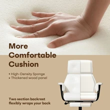 Big And Tall Office Chair 400LBS, Reclining Office Chair With Footrest And Wide Seat, Executive Desk Chair With High Back,Comfortable Computer Task Chair For Home Office White