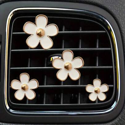 4pcs/Set Car Air Vent Flower Decor
