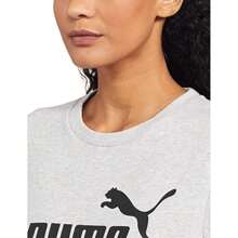 Puma Womens/Ladies ESS Logo Sweatshirt (Light Grey Heather) - Light Grey - View 7