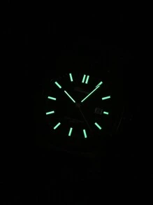 1 件 DENVOSI 男士硅胶表带石英表带夜光条纹、日期显示、防水、时尚商务风格装饰