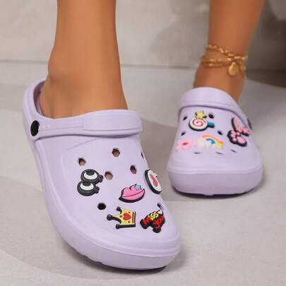 Damen leicht lila rutschfeste Plattform für Kinderunterhaltung Zuhause