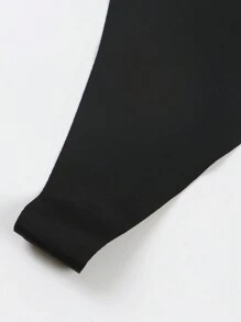 女士轻薄、亲肤、性感可充电图案丁字裤 - 黑色 - 查看 6