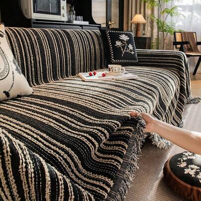 1PC Bohemian Thickened Integrated Sofa Cover To Prevent Pets From Scratching The Sofa And Protect The Sofa Fabric. It Can Also Be Used As A Double-Sided Lid, Suitable For Living Rooms, Offices, Bedrooms, And Outdoors. 1/2/3/4 Seats, Suitable For Home Soft Furniture