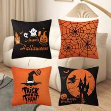 2 件/套万圣节枕套、装饰枕套、沙发装饰、床上装饰、氛围配件、单独枕套 45 厘米 * 45 厘米、圣诞节 - 彩色 - 查看 6