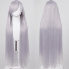 通用角色扮演假发 100 厘米长直发角色扮演假发胚胎玫瑰网加厚发量哑光丝绸 - 彩色 - 查看 28