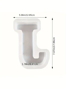 7inch Large Letter Mold For Resin, 26 Capital Letter Alphabet Epoxy Molds, A-Z Thick Resin Letter Molds For Making Letters, DIY Crystal Silicone Mold, 3D DIY Crystal Word Sign Mold For Party Home Decor - White - View 29