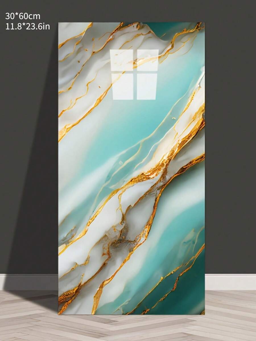 20pcs/40Pcs White Marble Tile Wall Stickers, Easy To Stick And Peel, Waterproof Self-Adhesive Panels For Kitchen, Living Room, Bathroom, Corridor, Home And Dormitory, 23.62*11.8in,Renovation Stickers Peel Wall Panels,Wall Paper, Wallpapers,Spring Decoration Items Refesh Your Home,Rama Decoration Stickers - N - View 1