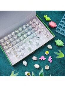 20 pezzi - Uova di dinosauro che si schiudono, uova di dinosauro che crescono in acqua e si schiudono, con colori assortiti, gioco di caccia, idea per feste di compleanno; uova di dinosauro che si schiudono in acqua, uova di Pasqua con mini dinosauri, riempitivi per cesti di Pasqua, uova di Pasqua con caccia alle uova di Pasqua; uova di dinosauro che crescono in acqua e si schiudono in piscina, set novità con mini uova di dinosauro, idea regalo per feste di compleanno, scuola, San Valentino - Multicolore - Visualizzare 5