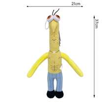 1pc New Smiling Friends Series Plush Doll, Random Delivery Of Frog Mr. Style/Label - Multicolor - View 7