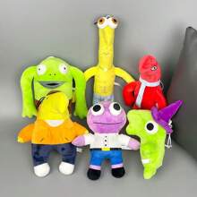 1pc New Smiling Friends Series Plush Doll, Random Delivery Of Frog Mr. Style/Label - Multicolor - View 1