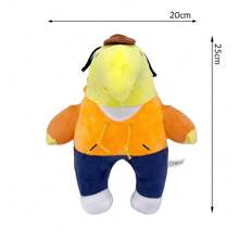 1pc New Smiling Friends Series Plush Doll, Random Delivery Of Frog Mr. Style/Label - Multicolor - View 4