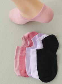 10pairs/Set Multicolor Casual Socks For Women, Summer Breathable Ankle Socks, Non-Slip Hidden Liner Socks - Multicolor - View 7