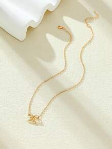 14K Bow Pendant Necklace