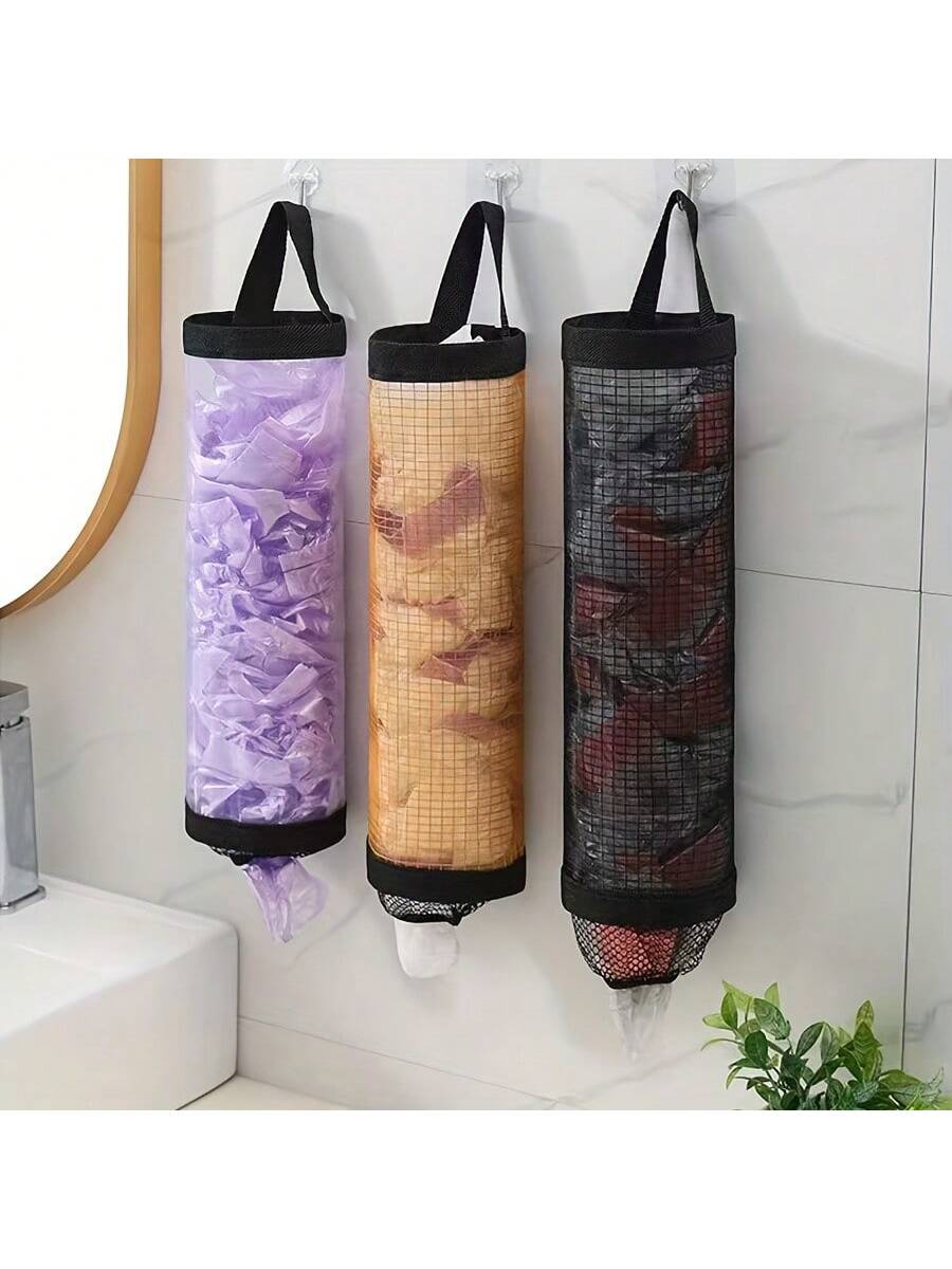 منظم أكياس بلاستيكية حامل أكياس البقالة والقمامة م...