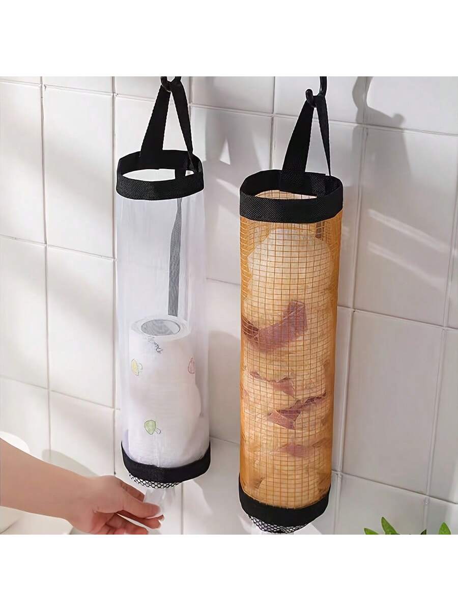 منظم أكياس بلاستيكية حامل أكياس البقالة والقمامة م...