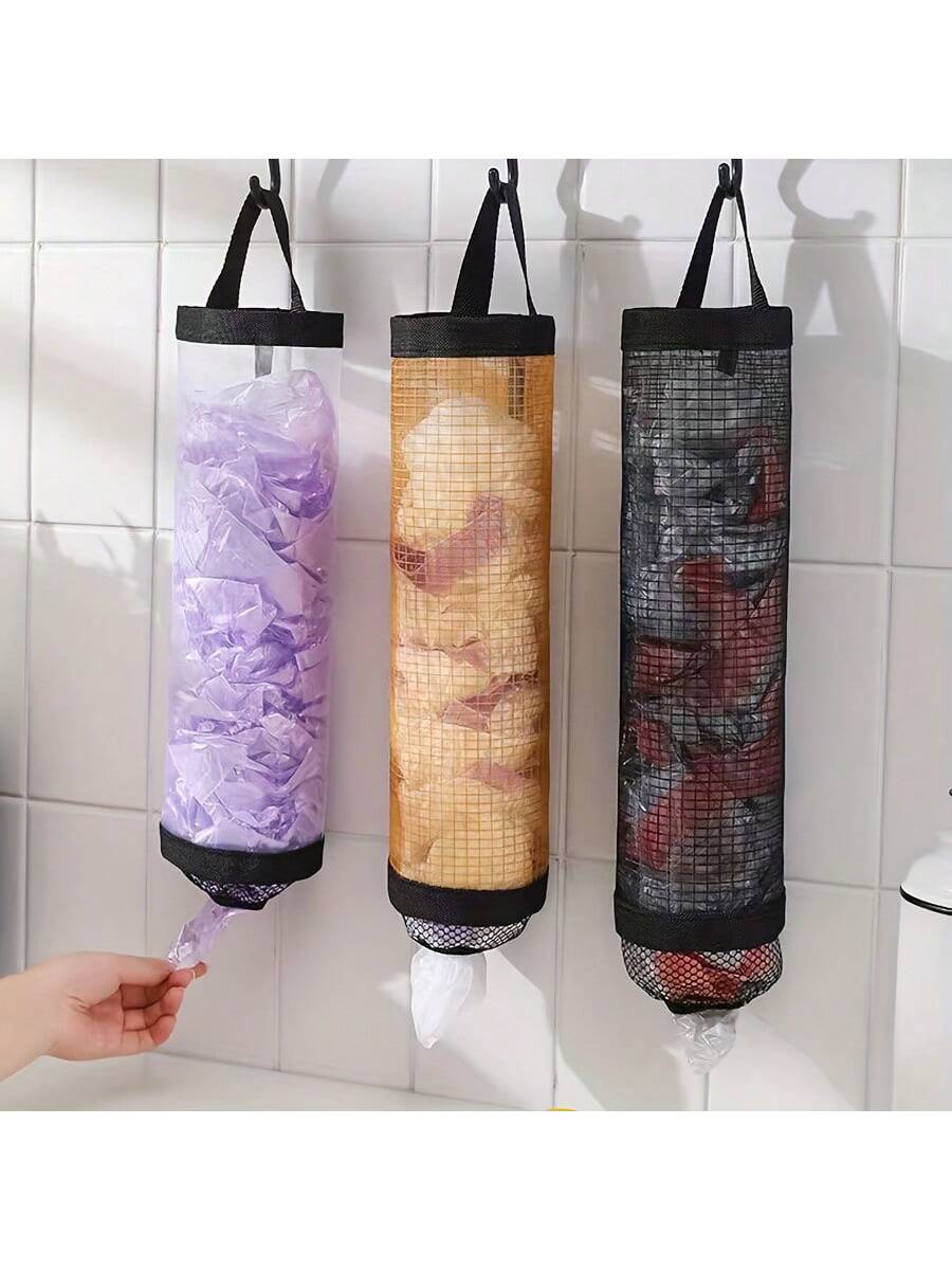 منظم أكياس بلاستيكية حامل أكياس البقالة والقمامة م...