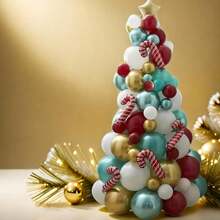 Bộ bóng trang trí Giáng sinh 88PCS 51PCS Bộ bóng hình cây thông Noel tạo không khí Giáng sinh - Nhiều màu - Xem 6