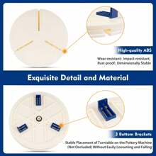 ZhdnBhnos LINSIE Pottery Wheel Tool Ceramic Trim Holder Centers Clip Turntable Scraping Repair The Best Gift/Present For Family&Friends Happy Christmas - 彩色 - 查看 7