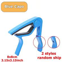 Bộ 14 phụ kiện đàn guitar ABS sáng tạo hợp kim nhôm Capo đàn guitar dây đeo đàn guitar có thể điều chỉnh Straplook hộp đựng đàn Bass Ukulele phụ kiện - Nhiều màu - Xem 36