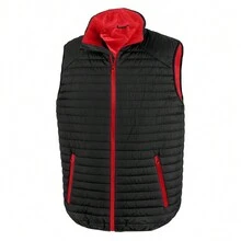 Result Unisex Adult Gilet (Black/Red) - 01 Matt Black - View 1