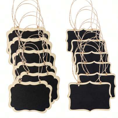 1 st extra stor svarta tavla i trä, hängande dekor för gör-det-själv hantverk, anpassningsbara hemtillbehör, alla hjärtans dag-hängare, anslagstavla