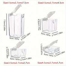 Cutie de depozitare pentru articole de artizanat cu 78 de sloturi - Organizator portabil din plastic pentru bijuterii, rechizite de artă și accesorii pentru pictura cu diamant - multicolor - Vizualizare 4