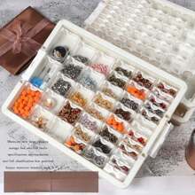 Cutie de depozitare pentru articole de artizanat cu 78 de sloturi - Organizator portabil din plastic pentru bijuterii, rechizite de artă și accesorii pentru pictura cu diamant - multicolor - Vizualizare 2