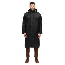 Regatta Mens Cranbrook Waterproof Wax Jacket (Black) - Black - View 3