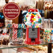 15 Inch Big Gumball Machine With Stand Coin Operated Candy Dispenser Machine Bubble Gum Machine Metal Candy Machine-Red - 15inch - View 4