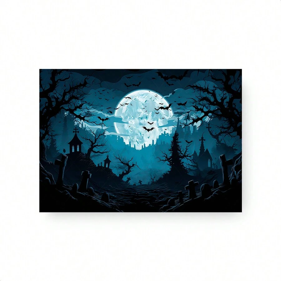 Decorative Cover For Sublimated Rectangular Panel Party And Birthday Decoration Various Themes Adult Children Halloween Macabre Fantasy Party - Rectangular Panel 735 - View 1