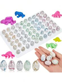 20 pezzi - Uova di dinosauro che si schiudono, uova di dinosauro che crescono in acqua e si schiudono, con colori assortiti, gioco di caccia, idea per feste di compleanno; uova di dinosauro che si schiudono in acqua, uova di Pasqua con mini dinosauri, riempitivi per cesti di Pasqua, uova di Pasqua con caccia alle uova di Pasqua; uova di dinosauro che crescono in acqua e si schiudono in piscina, set novità con mini uova di dinosauro, idea regalo per feste di compleanno, scuola, San Valentino - Multicolore - Visualizzare 2
