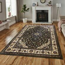 Luxury Non Slip Large Traditional Rugs Bedroom Living Room Rug Hallway Runner UK - Green - View 1