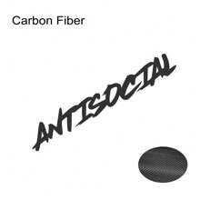 80x13cm 汽车挡风玻璃贴纸 反社会创意造型摩托车车窗乙烯基装饰贴花汽车改装配件通用适用于奥迪宝马丰田斯巴鲁雷克萨斯雪佛兰 GMC