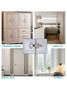 4/8/10/12/16pcs Stainless Steel Hinges (With Screws), Cabinet Hinge Repair Kit, Cupboard Hinge Repair Plate, Fixed Bracket Hinge, Door Hinge, Easy To Fix Cabinet Door With Flat Bracket And Screw Holes