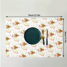 2 件装姜饼人图案厨房毛巾、柔软吸水洗碗布、圣诞节节日装饰、厨房配件和家居装饰、厨房、浴室、家居、家居用品供应商 - 45*70CM - 查看 9