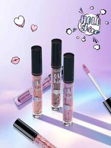 Misslyn HOLO SHINE 彩妆套装，2 件，变色龙眼线笔，金属色调变色眼线笔，高色度，多色凝胶眼线笔，防晕染，防水，持久，防汗，高色度绿紫色眼线膏 Y2K 眼线膏高光泽眼线凝胶防水防汗不晕染多用途顺滑眼线笔，唇膏，不粘腻，高光泽，奶油色和珍珠饰面，高色度颜色和即时光泽，光泽，保湿轻盈不粘腻唇彩，不粘腻唇彩 - 15 OH MY HOLLO+03 Wildest Dream - 查看 7