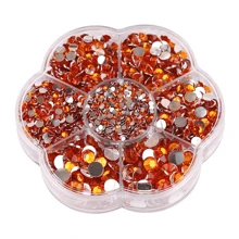 5000pcs/Box, 2mm 3mm 4mm 5mm 6mm, 5 Sizes, Silver Base Crystal Beads Stones,Flower Shape Box Packed, Round Flatback Rhinestones Multi Colors Crystal Gems Non HotFix DMC Jewelry Beads Glass Stones Diamond 3D Pattern Design Accessories Glitter Manicure Decal Decorations For Clothes,Bag,Shoes,Cups,Phone Covers,Handicrafts,Diy Trim.