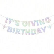 生日闪光彩虹箔横幅 - 3 英尺 | 有趣的生日派对装饰、21 岁生日用品、HBD、甜蜜 16 岁、可爱的礼物、Photobooth 背景、圣诞节 - 彩色 - 查看 1