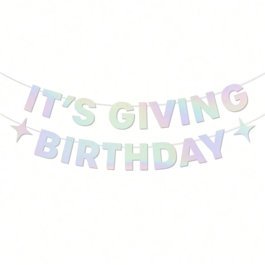 生日闪光彩虹箔横幅 - 3 英尺 | 有趣的生日派对装饰、21 岁生日用品、HBD、甜蜜 16 岁、可爱的礼物、Photobooth 背景、圣诞节 - 彩色 - 查看 1