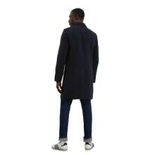 Burton Mens Signature Three Button Epsom Overcoat (Navy) - Navy Blue - View 2