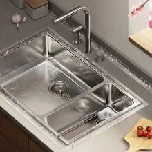 1pc Transparent Printed Mold-Proof Waterproof Tape, 3m Long, For Filling Gaps Of Kitchen Stove, Bathroom Toilet, Wall Corner Or Baseboard