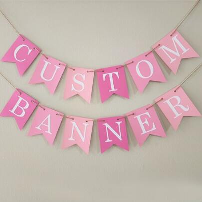 Customized Banner, Personalized Banner, Design Your Own Banner, Birthday Banner, Party Banner, Wedding Banner, Birthday Decor 1pc Ornamental Exquisite, Modern, Contracted, Cute, Stylish Custom, Personalized, Unique Ideal Gifts For Him Her, Boyfriend, Girlfriend, Dad, Mom, Family, Friends For Anniversaries, For Valentine's Day, For Mother's Day, For Birthdays, For Youth's Day, For Father's Day, For Graduation, For Weddings, For Housewarming Dining Room, Living Room, Bedroom, Office, Tea Room, Home, Christmas, Xmas Decoration, Autumn Home Refresh