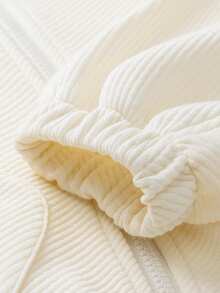 mini bala Áo khoác thời trang cho bé trai và bé gái dáng rộng tay cánh dơi thời trang cho bé trai mặc thường ngày - trắng - Xem 4