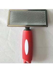 1個高密度柔軟刷毛的彎形刷,適用於日常寵物梳理和清潔狗和貓 - 黑色 - 查看 15