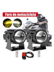 Par Faros Luces Led Para Motos Auto Doble Color Impermeable
