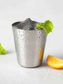 不锈钢杯 5 件套 - 可重复使用，无需电源，手洗 - 便携式迷你威士忌酒杯，适用于户外、旅行、野餐、派对用品