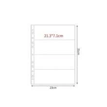 10 张 A4 Kpop 照片卡活页夹多个口袋套 PP 无酸相册补充页卡片印章模具珠宝收纳 - 透明 - 查看 15