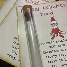 3 sets de tubes d'aliments pour rennes de Noël, obstacles de neige du Père Noël, barres de rennes magiques, articles de remplissage de boîte de veille de Noël - Multicolore - Voir 4