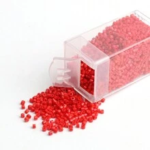 1000pcs 2mm  Japanese Glass Seed Beads Tiny Beads With Organizer Box For Jewelry Making DIY Bracelet Necklace Other Decors Beading Craft Supplies Accessories